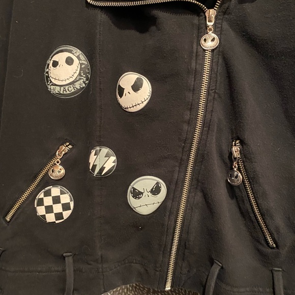 DISNEY Nightmare Before Christmas Vintage Jack Skellington zip hoodie - Picture 2 of 7